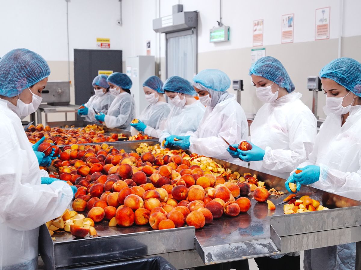 Fresh fruit preparation by our team